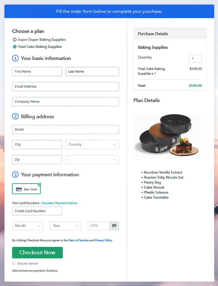 MultiPlan Checkout to Sell Baking Supplies Online 