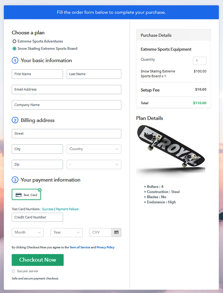 Multiplan Checkout To Sell Extreme Sports Equipment Online