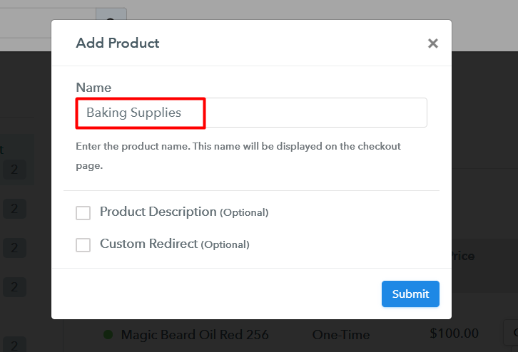 Add Products to Sell Baking Supplies Online 