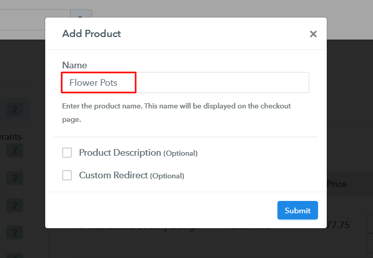 Add Product to Start Selling Flower Pots Online