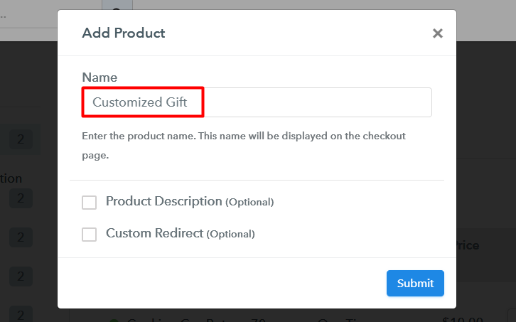 Add Product To Sell Customized Gifts Online 