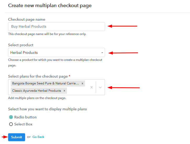 Add Plans to Sell Multiple Herbal Products from Single Checkout Page
